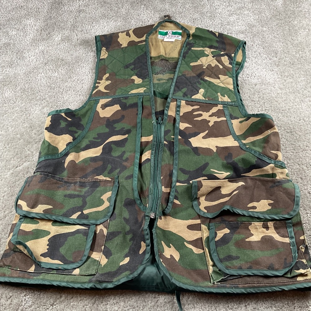 Game Winner Sportswear Camouflage Hunting Vest Outdoor Utility‎ Pockets Large